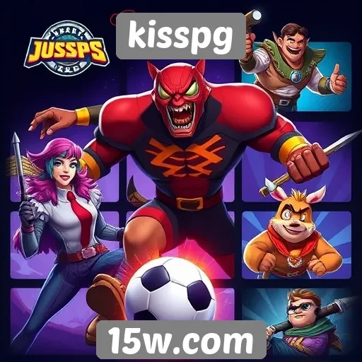 Principais categorias de jogos disponíveis no kisspg